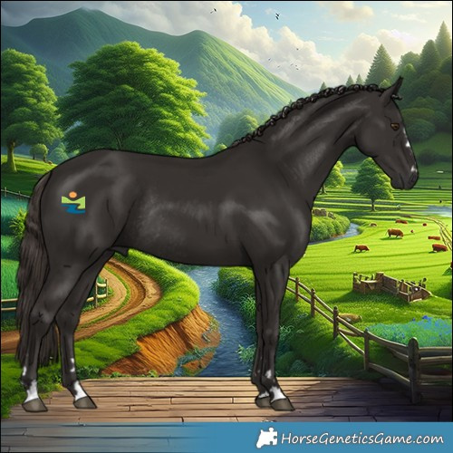 Horse Color:Liver Chestnut Rabicano 