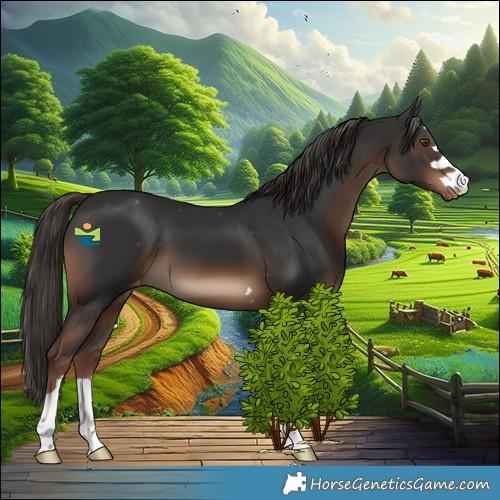 Horse Color:Liver Chestnut Appaloosa