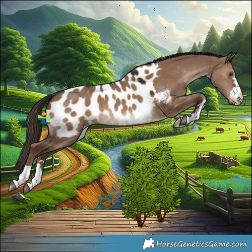 Horse Color:Liver Red Dun Appaloosa