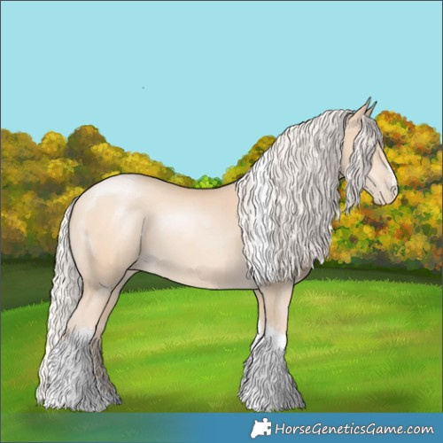Horse Color:Silver Smoky Black Pearl Tobiano 