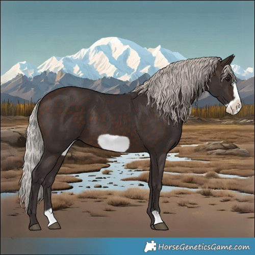 Horse Color:Silver Brown Frame 
