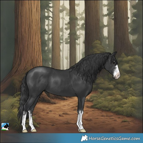 Horse Color:Black Mushroom