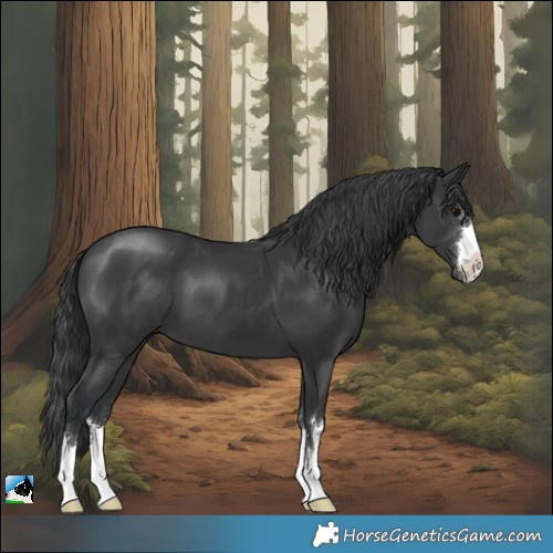 Horse Color:Black Mushroom