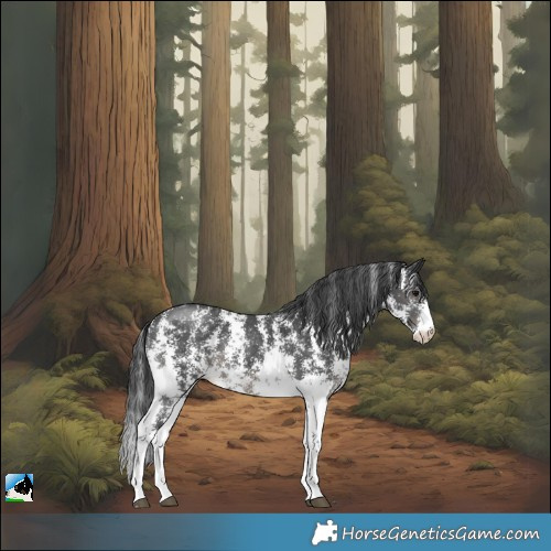 Horse Color:Black Sabino 