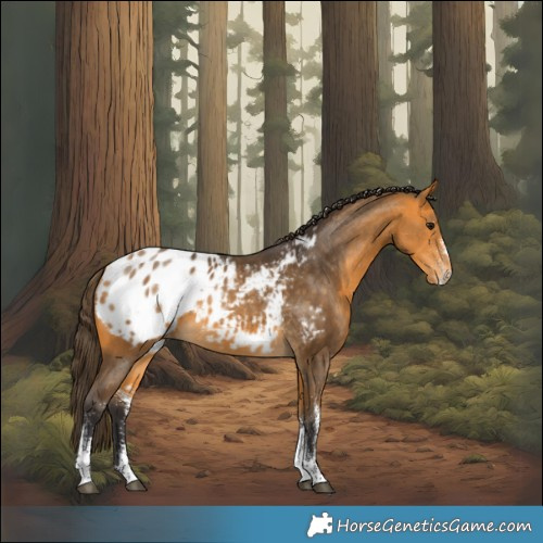 Horse Color:White Spotted Buckskin Appaloosa Rabicano 