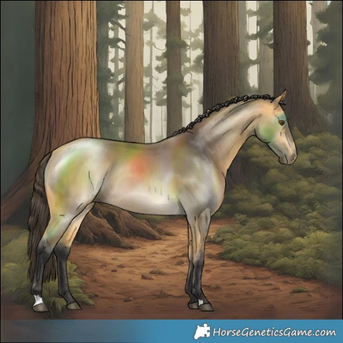 Horse Color:Buckskin Mushroom Rabicano 