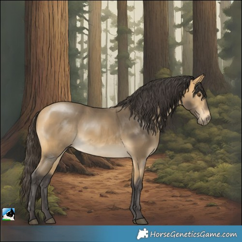 Horse Color:Buckskin Mushroom