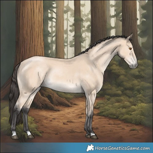 Horse Color:Buckskin Mushroom Rabicano