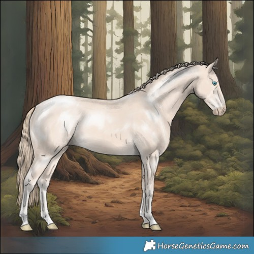 Horse Color:Perlino Mushroom 