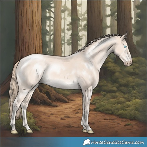 Horse Color:Perlino Mushroom Rabicano