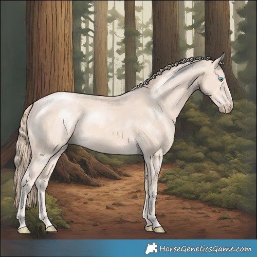 Horse Color:Perlino Mushroom