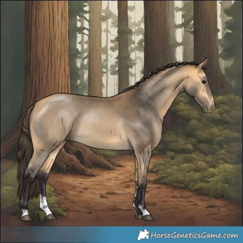 Horse Color:Buckskin Sabino Rabicano