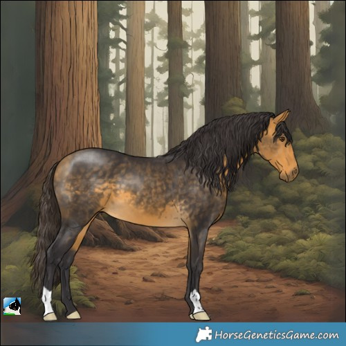 Horse Color:Buckskin Mushroom 