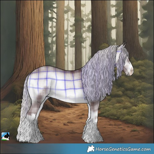 Horse Color:Plaid  White Spotted Chocolate Silver Brown Chinchilla Onyx Rabicano 