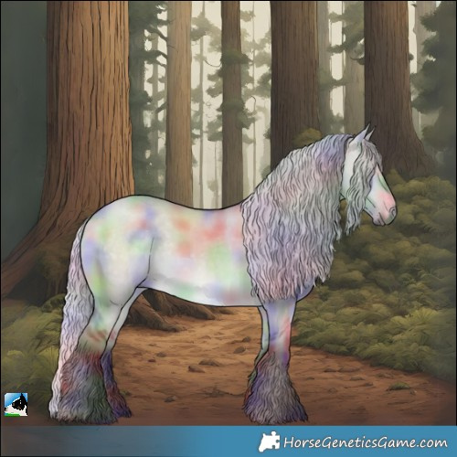 Horse Color:Nacre Chocolate Silver Brown Chinchilla Dun 