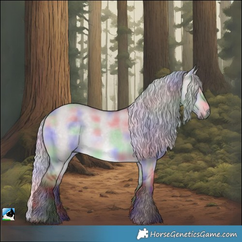 Horse Color:Nacre Chocolate Silver Brown Chinchilla Dun 