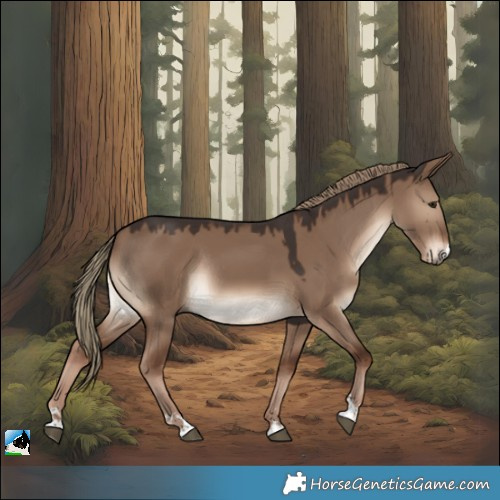 Horse Color:Liver Red Dun Rabicano
