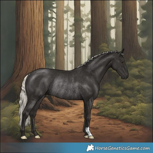Horse Color:Liver Chestnut Mushroom Rabicano