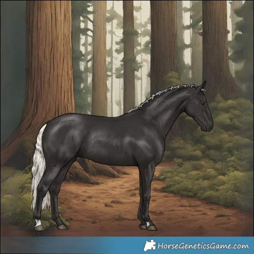 Horse Color:Liver Chestnut Mushroom Rabicano