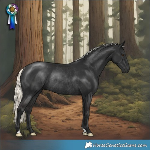 Horse Color:Liver Chestnut Mushroom Rabicano