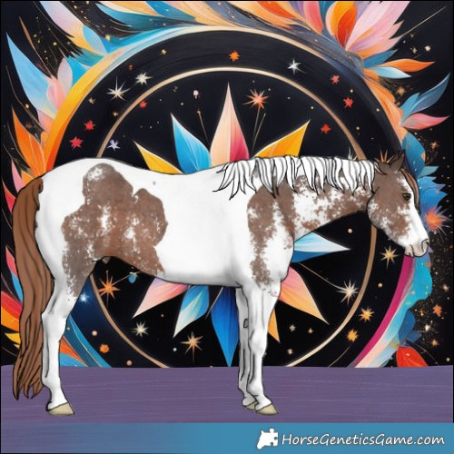 Horse Color:Liver Chestnut Sabino Tobiano