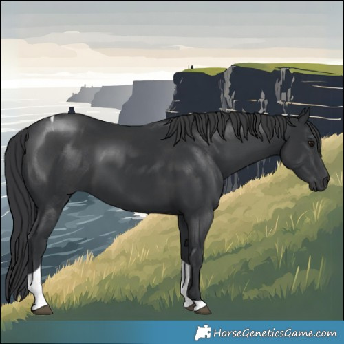 Horse Color:Black Tobiano