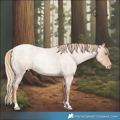 Horse Color:Gold Champagne Roan Pearl