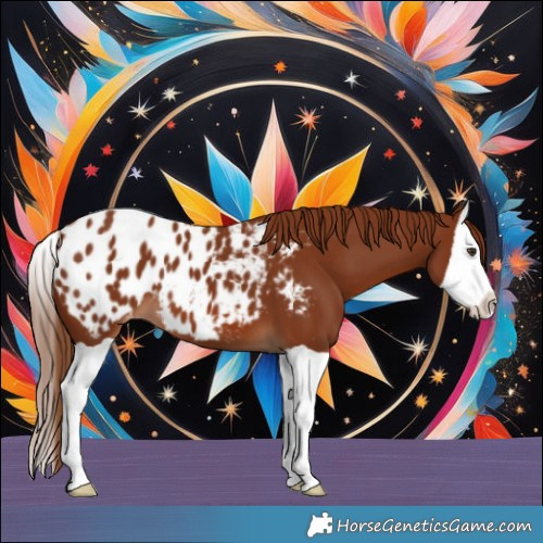 Horse Color:Chestnut Splash Appaloosa 