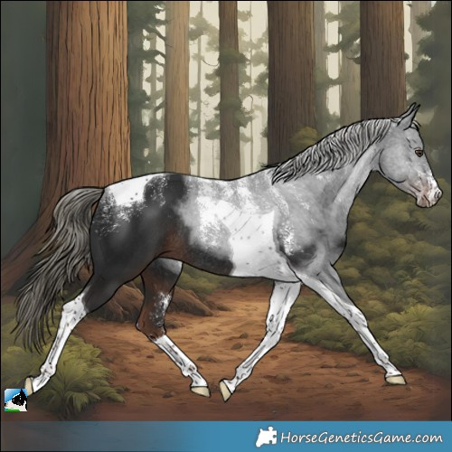 Horse Color:Powder White Liver Chestnut Mushroom Tobiano Rabicano 