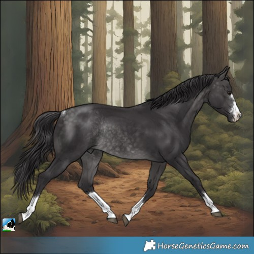 Horse Color:Platinum Buckskin Rabicano