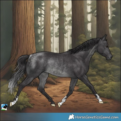 Horse Color:Platinum Buckskin Rabicano