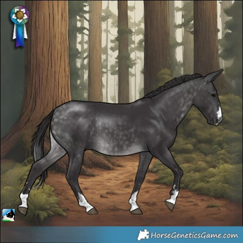 Horse Color:Platinum Buckskin Rabicano 