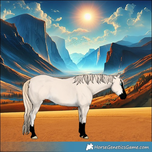 Horse Color:Void Perlino Splash 