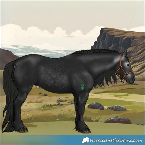 Horse Color:Gray Black 