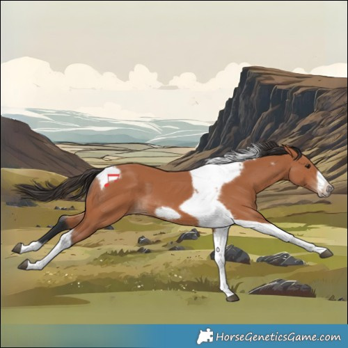 Horse Color:Bay Tobiano Frame