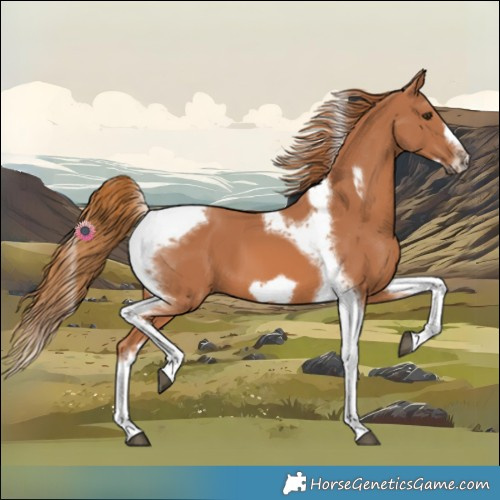 Horse Color:Chestnut Tobiano Frame