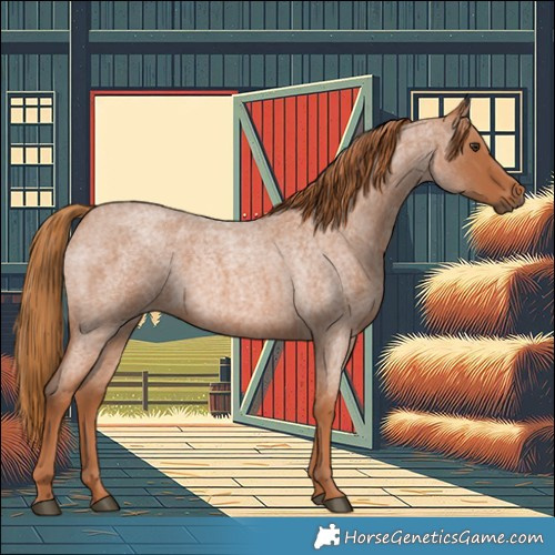 Horse Color:Red Roan