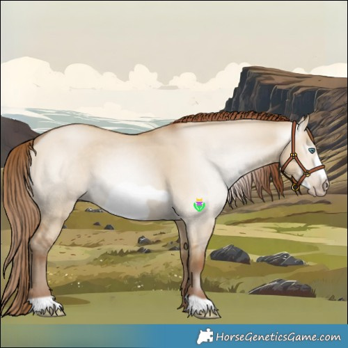 Horse Color:Gray Smoky Grullo Pearl Frame
