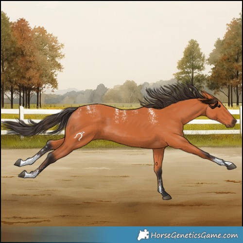 Horse Color:Powder White Bay 