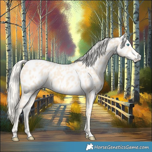 Horse Color:Cremello Appaloosa 