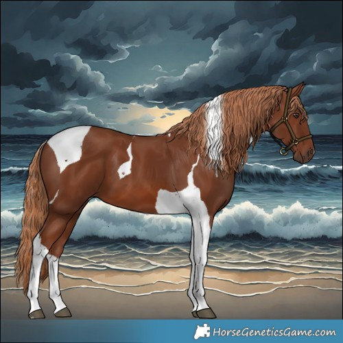 Horse Color:Chestnut Tobiano