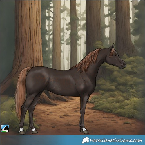 Horse Color:Liver Chestnut Rabicano