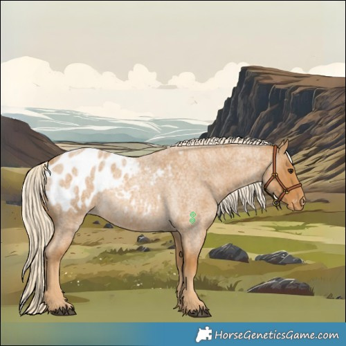 Horse Color:Palomino Roan Blanket