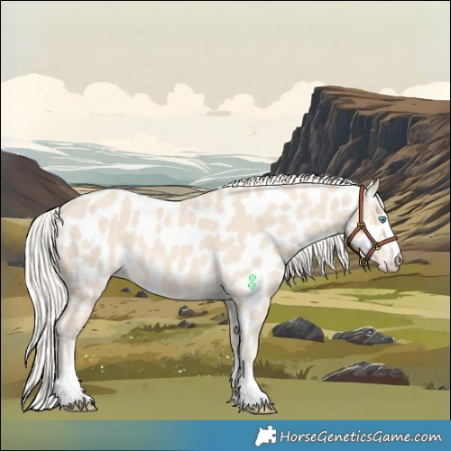 Horse Color:Cremello Near Leopard 