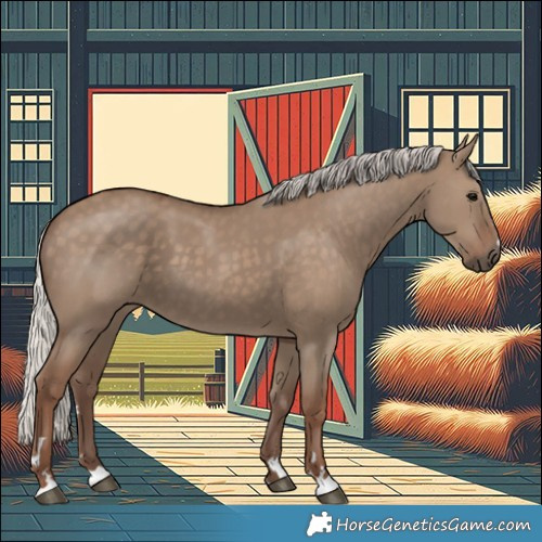 Horse Color:Silver Grullo