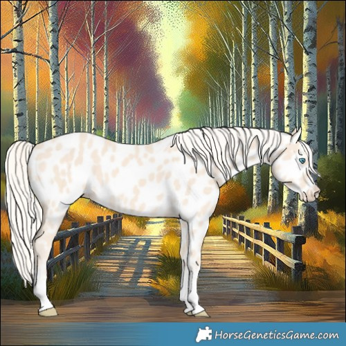 Horse Color:Cremello Appaloosa 