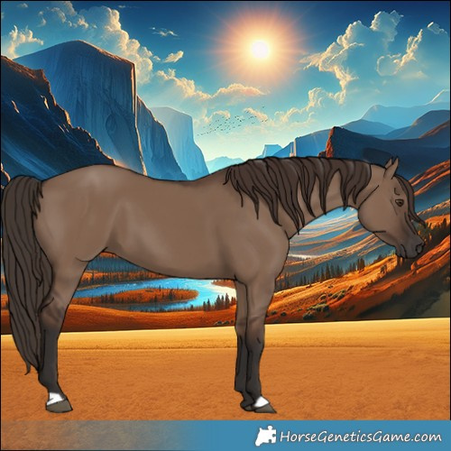 Horse Color:Liver Red Dun 