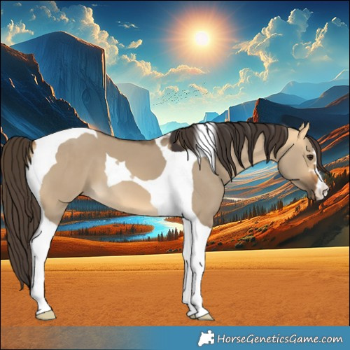 Horse Color:Buckskin Dun Tobiano 
