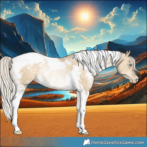 Horse Color:White Spotted Chocolate Silver Buckskin Pearl Dun Tobiano Rabicano 