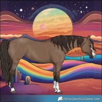 Horse Color:Liver Red Dun Rabicano 